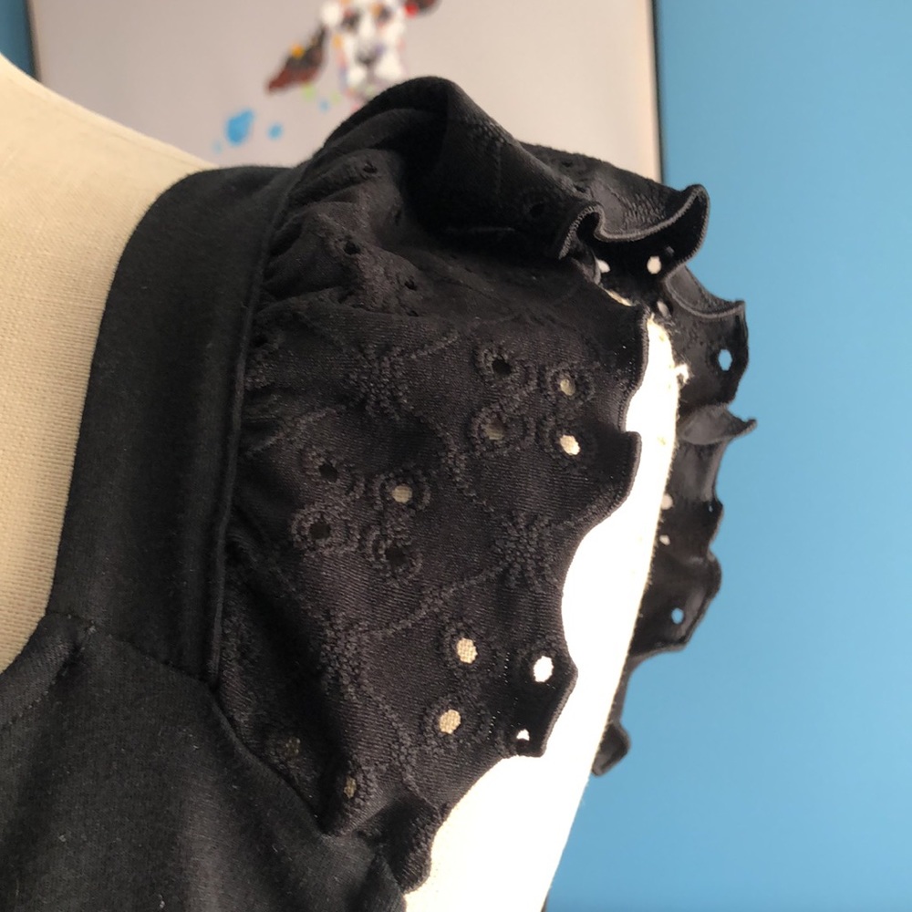 Eyelet Ruffle Sleeve Tank - Picture 3 of 5